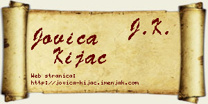 Jovica Kijac vizit kartica
